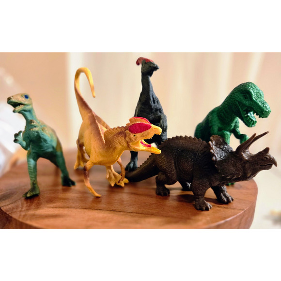 Vintage lot of dinosaurs plastic with Boley TM04 collectible Triceratops - Picture 2 of 16